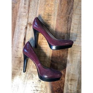 Calvin Klein Round Toe Platform Heels